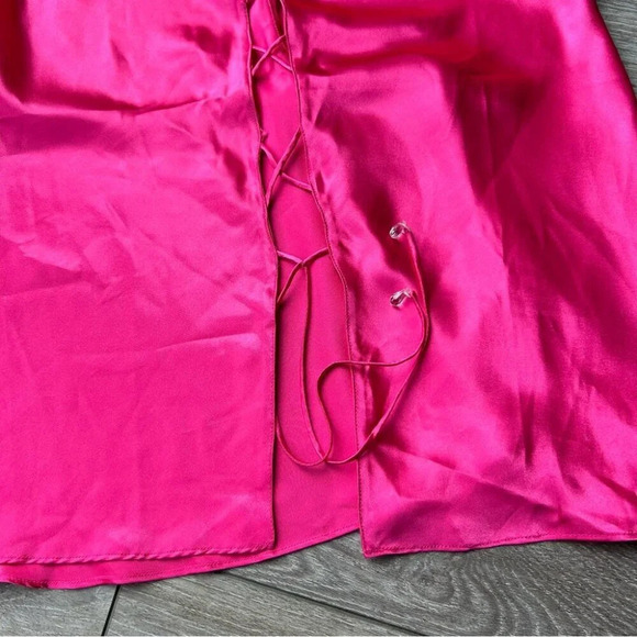 NWT La Senza Pink Satin Slip Dress - Picture 10 of 12